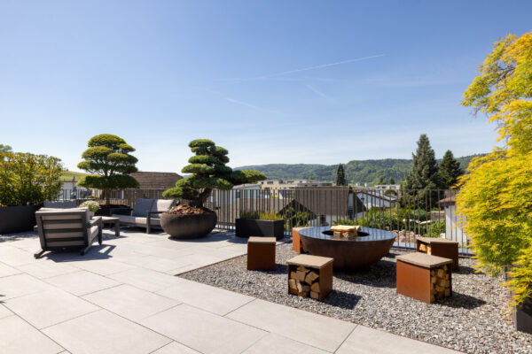 Terrassenwohnung fotografiert für Verkauf – Immobilienfotograf Basel